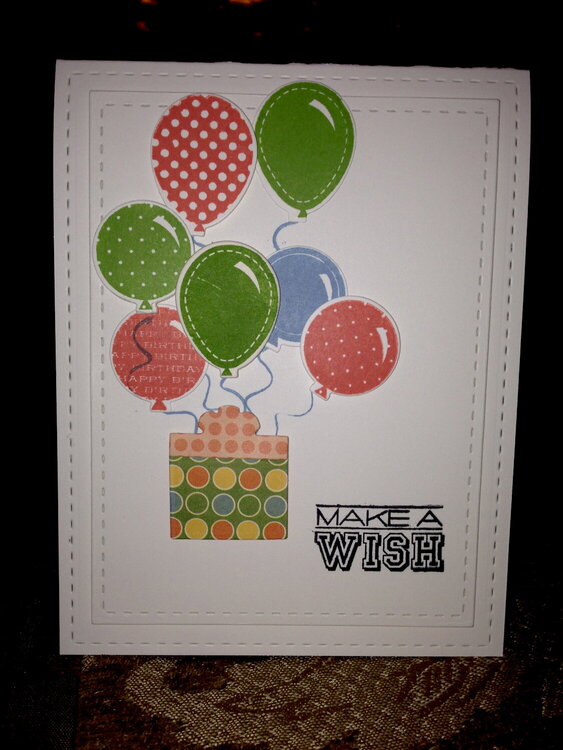 Balloon Birthday Card