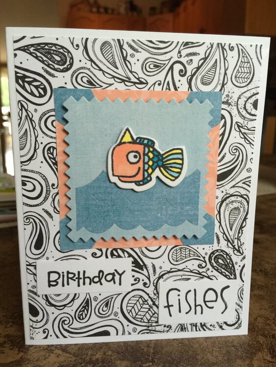 Birthday Fishes card