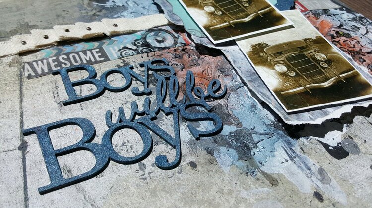 &quot;Boys Will Be Boys&quot; - Scraps of Darkness Kit for March, 2017