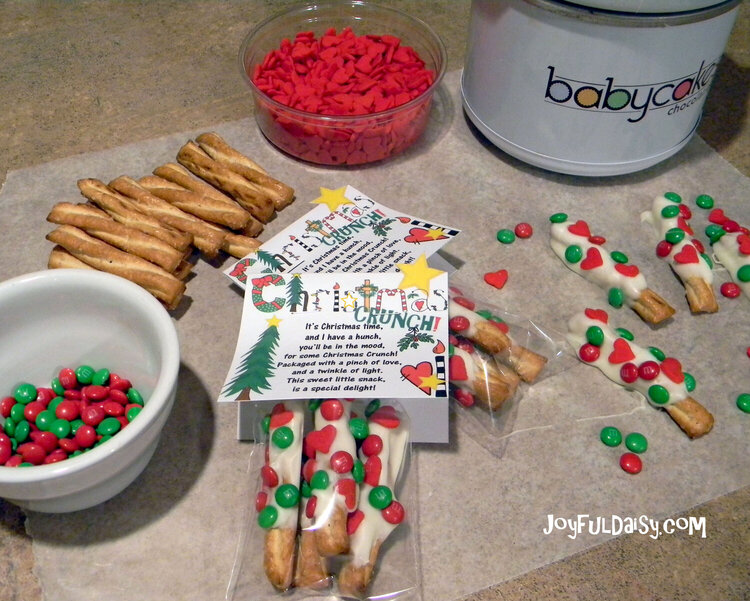 CHRISTMAS CRUNCH Snack &amp; Party Favor Label