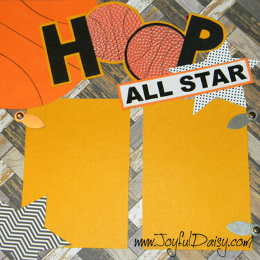 HOOP All STAR Basketball Scrapbook Layout