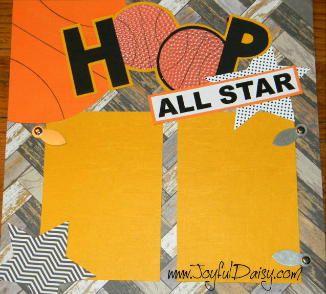HOOP All STAR Basketball Scrapbook Layout