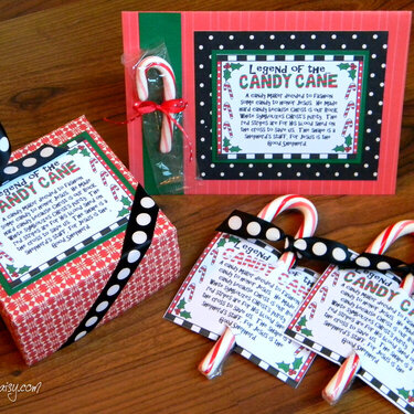 Legend of the Candy Cane Card and Crafts