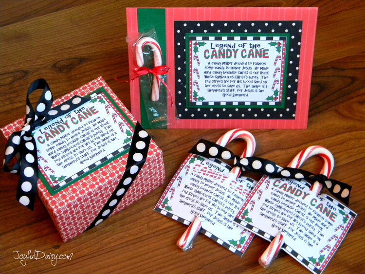 Legend of the Candy Cane Card and Crafts