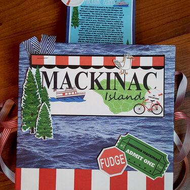 Exploding Mackinac Island Scrapbook with POP UPS