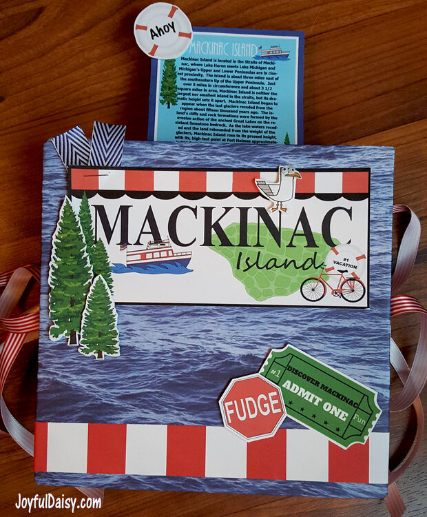 Exploding Mackinac Island Scrapbook with POP UPS