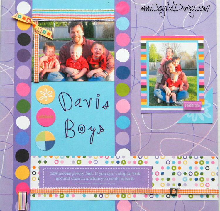 DAVIS BOYS Scrapbook Page