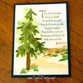 Scenic Inspirational Watercolored Card