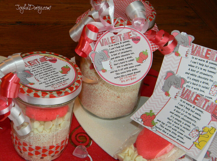 VALENTINE COCOA &amp; PACKAGING- Strawberrry White Chocolate!