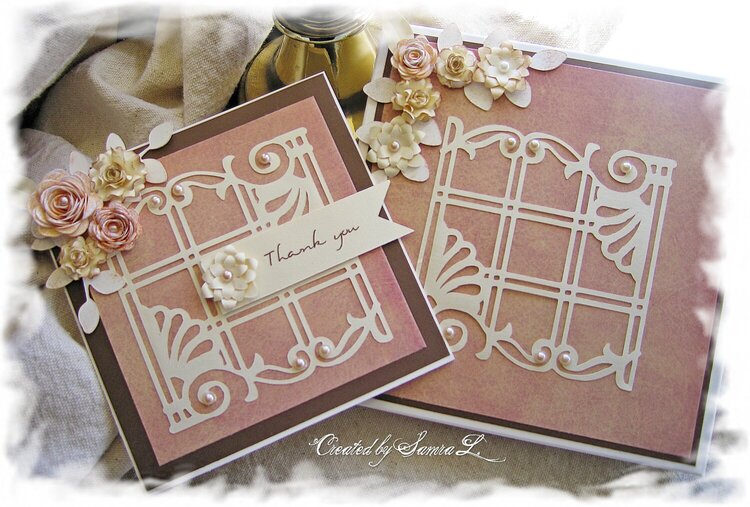 VINTAGE ELEGANT CARD- THANK YOU