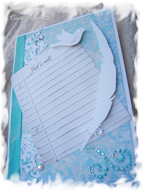 VINTAGE SHABBY CHIC NOTE CARD