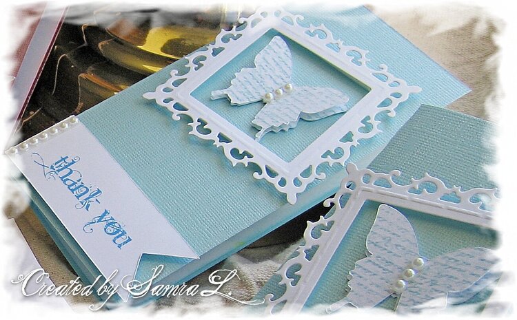 Elegant Butterfly Note Card - Thank You
