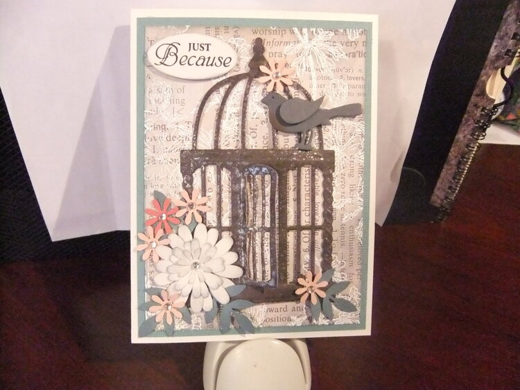 Bird Cage and flowers