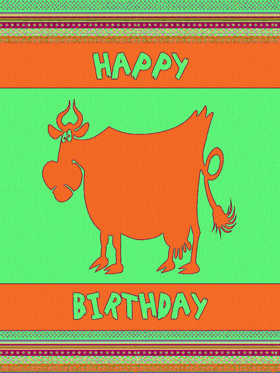 Happy Birthday Cow