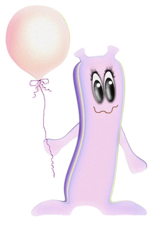Embellishment: Friendly Alien Holding Balloon