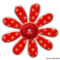 Red Button Flower
