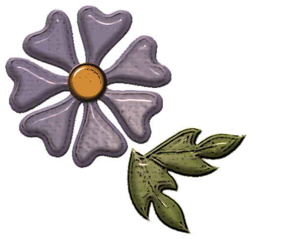 Flower, 3-D lavender