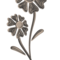 Flowers, 3-D taupe
