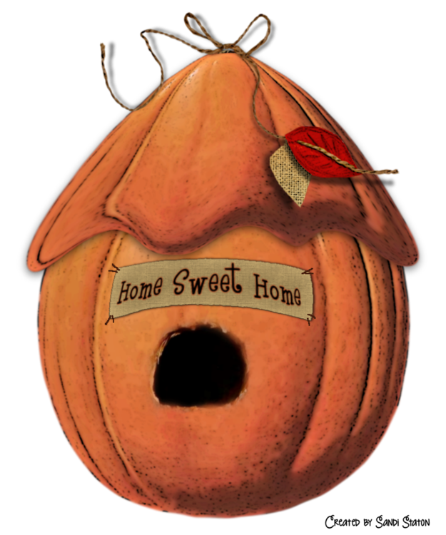 Pumpkin Birdhouse