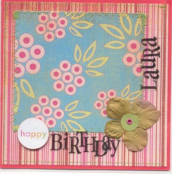 Laura Birthday Card ::Basic Grey Lollipop Shoppe::