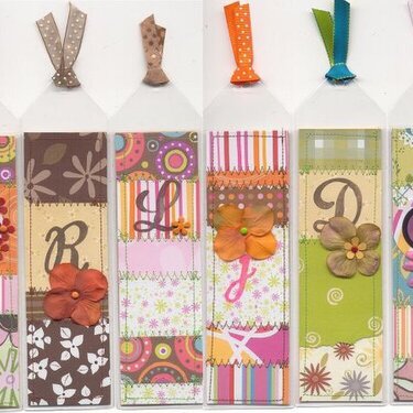 Bookmarks made from scraps!