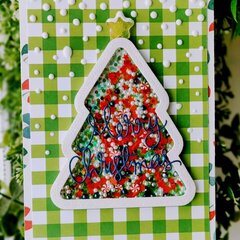 Christmas Tree Shaker Card