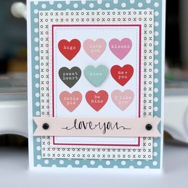 Love you valentine card