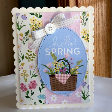Hello Spring thinking of you card 