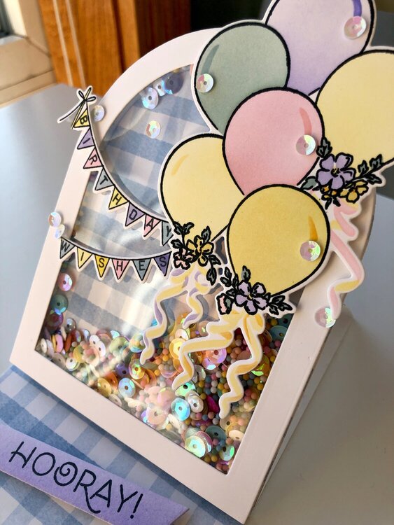 Birthday Wishes Shaker Easel Card