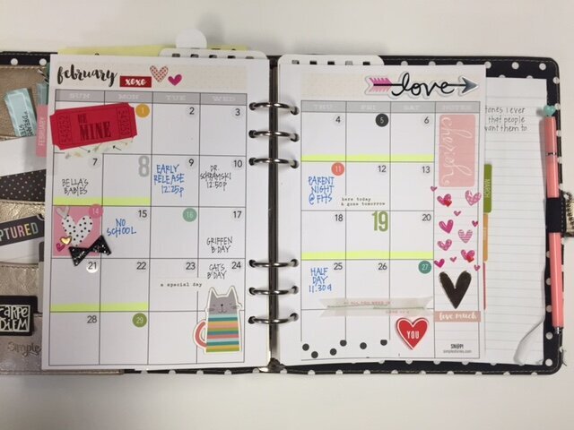 February Monthly Spread