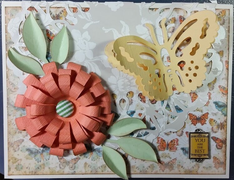 Butterfly and Flower Card