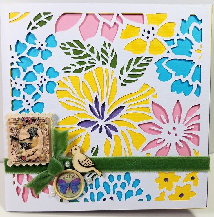Layered Floral card