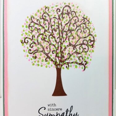 Sympathy Tree card