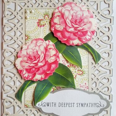 Sympathy Camellia card
