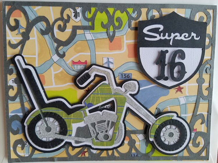 Super 16 Birthday Card
