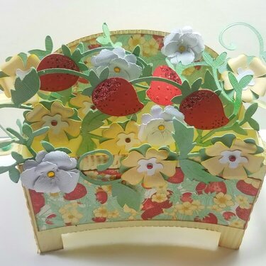 Strawberry Basket Box Card