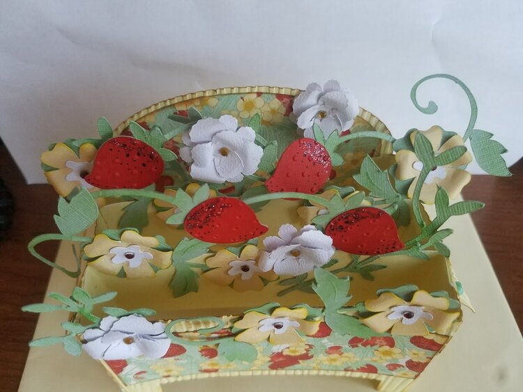 Strawberry Basket Box Card