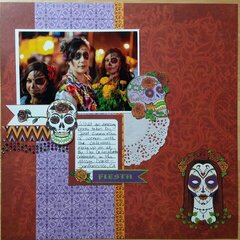 Day of the Dead layout by Peggy Stolley for Moxxie