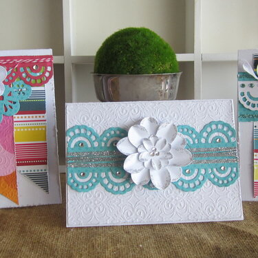 Couture Creations Card Set featuring Bo Bunny Lemonade Stand Papers