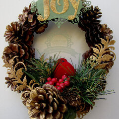 JOY Christmas Wreath | Couture Creations