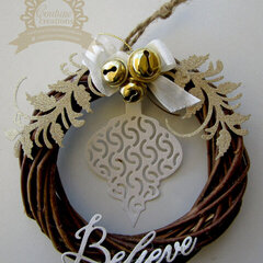 Believe Christmas Wreath | Couture Creations