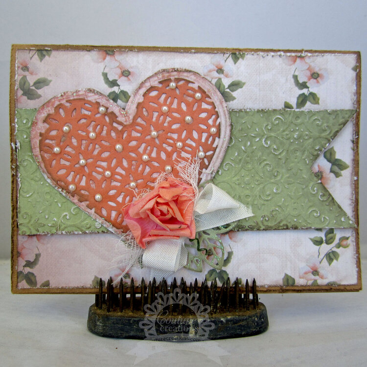 Embossed Heart Card | Couture Creations