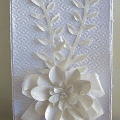 White on White Card - Couture Creations