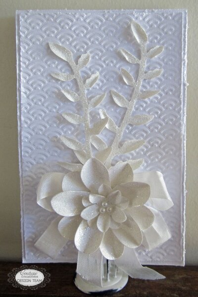 White on White Card - Couture Creations