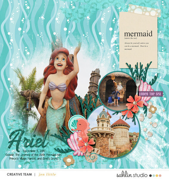 Statues at Magic Kingdom - Ariel