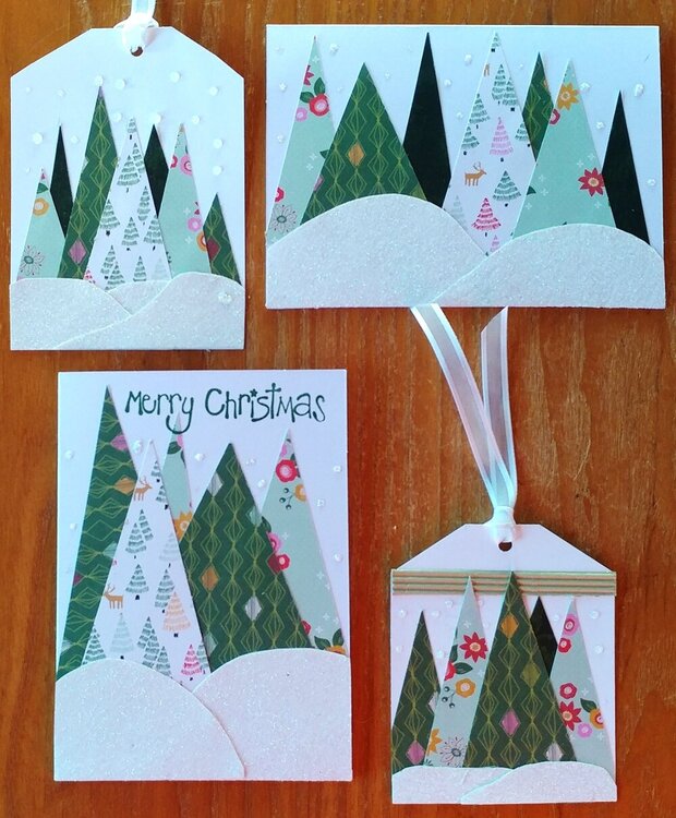 2020 Christmas cards 7 &amp; 8 and 2 tags
