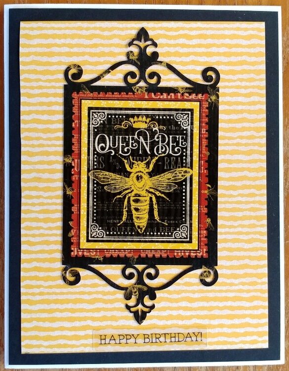 2022Birthday Card 10 - Queen Bee