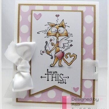 Valentine's Day Cards featuring Smoochie from CC Designs