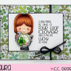 A Good Friend is Like a Four Leaf Clover...by Laura for CC Designs