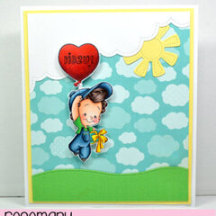 Cute Balloon Boy Card by Rosemary for CC Designs